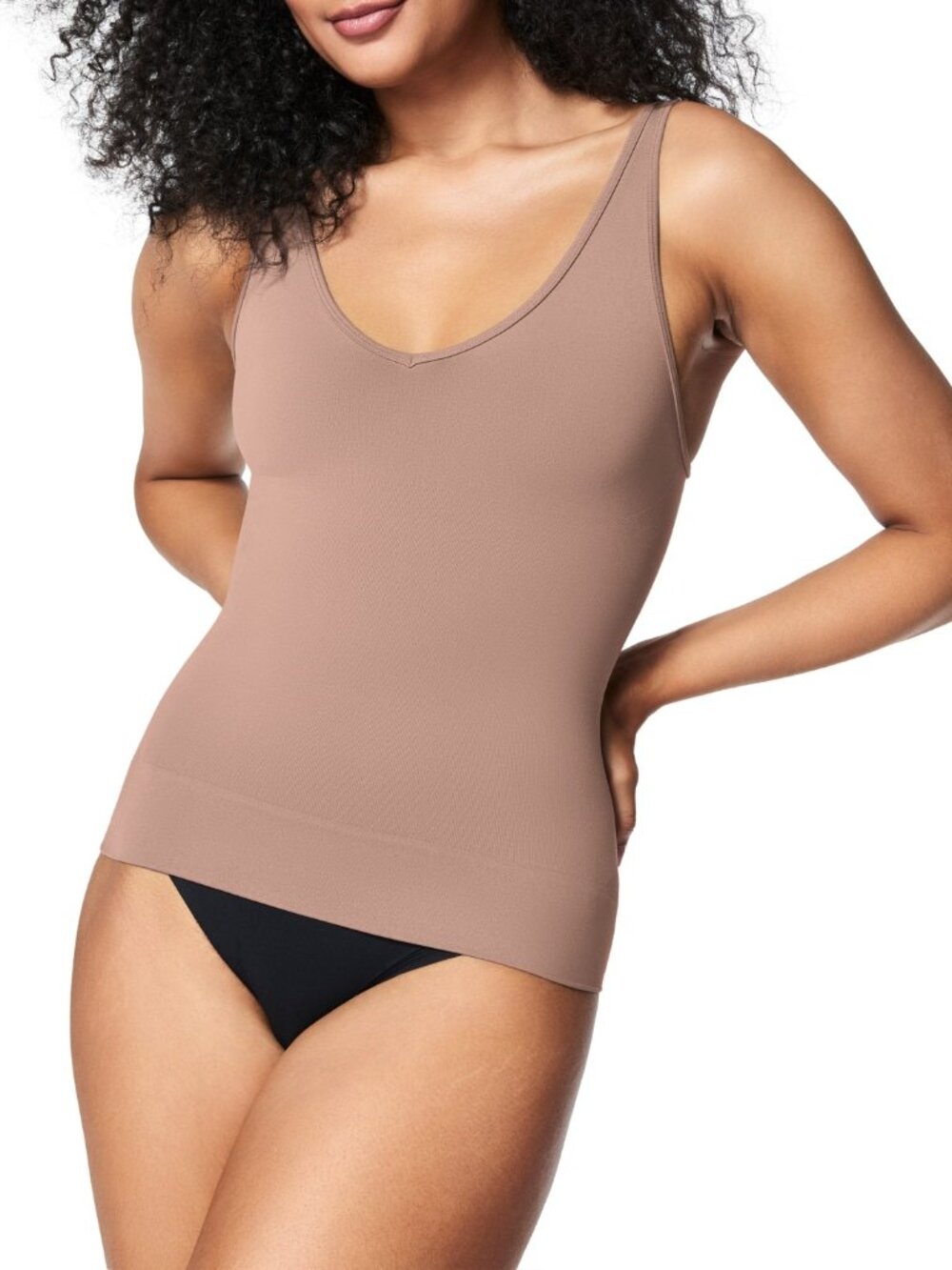 #2433 Spanx Women's Everyday Seamless Shaping Tank Top - Cafe Au La